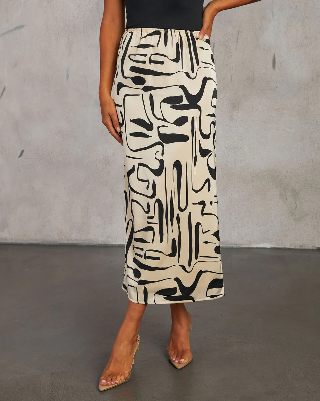Romantic Match Printed Midi Skirt - Image 2