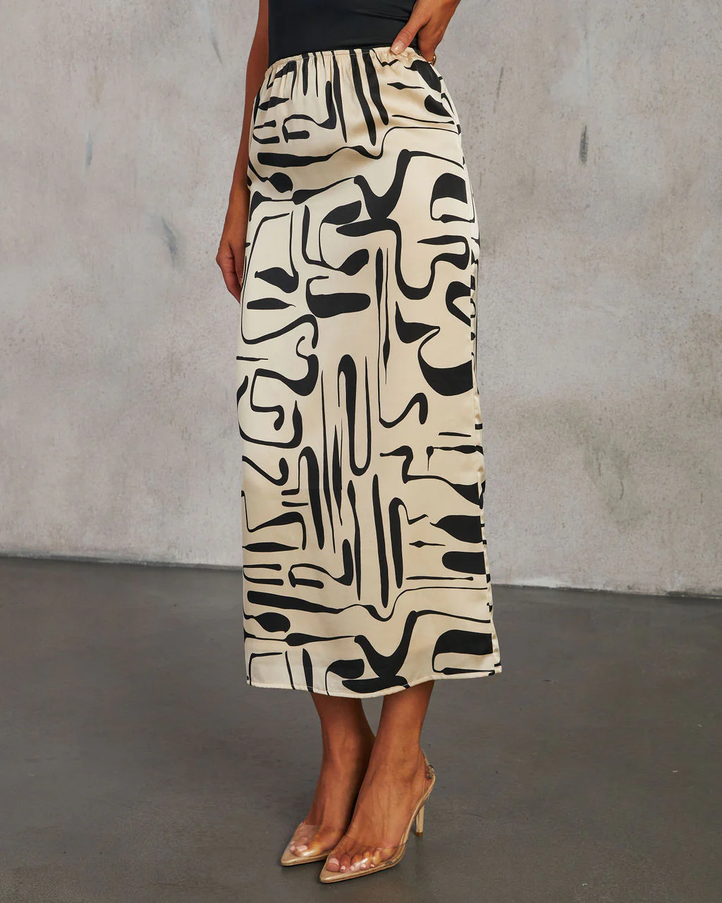 Romantic Match Printed Midi Skirt - Image 3