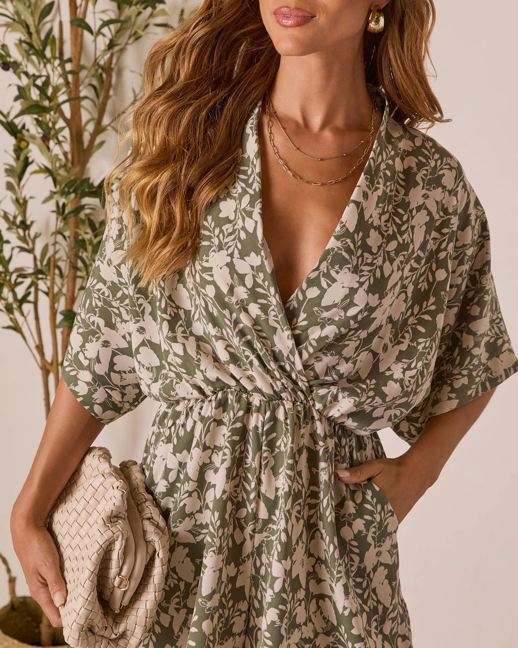 Barely Bloom Surplice Romper - Image 6