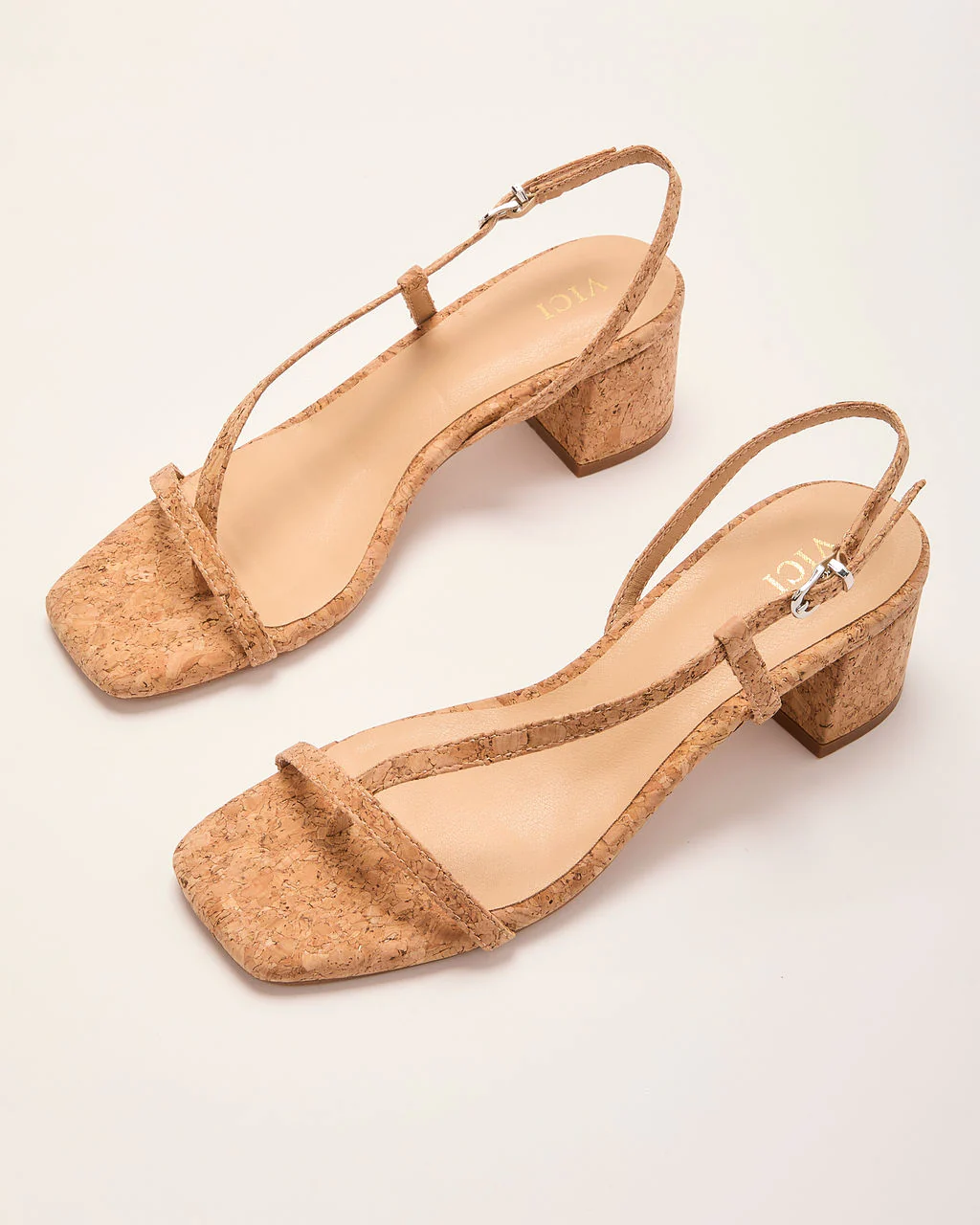 Beachside Affair Cork Slingback Heels - Image 2