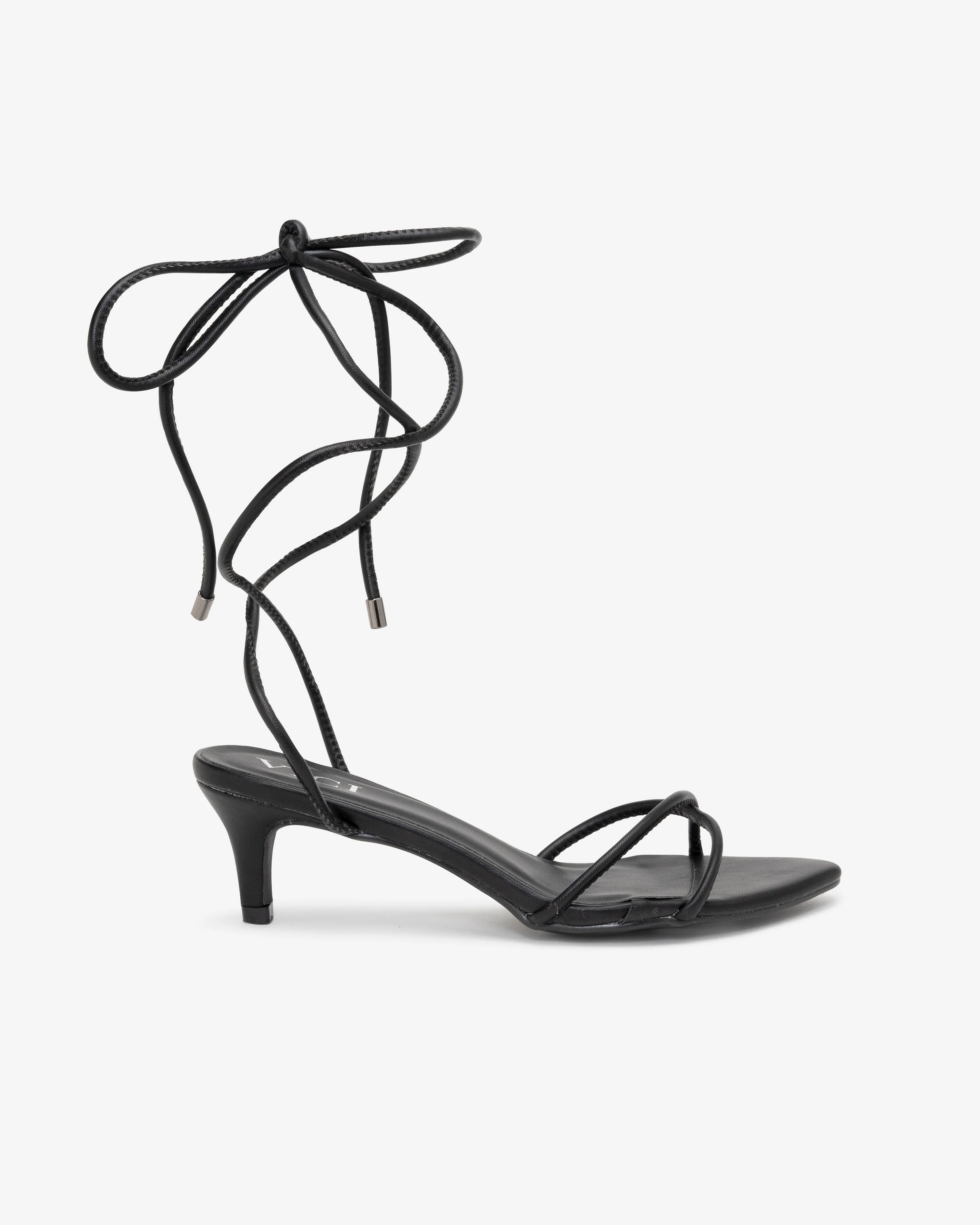 Bella Faux Leather Strappy Kitten Heel - Image 15