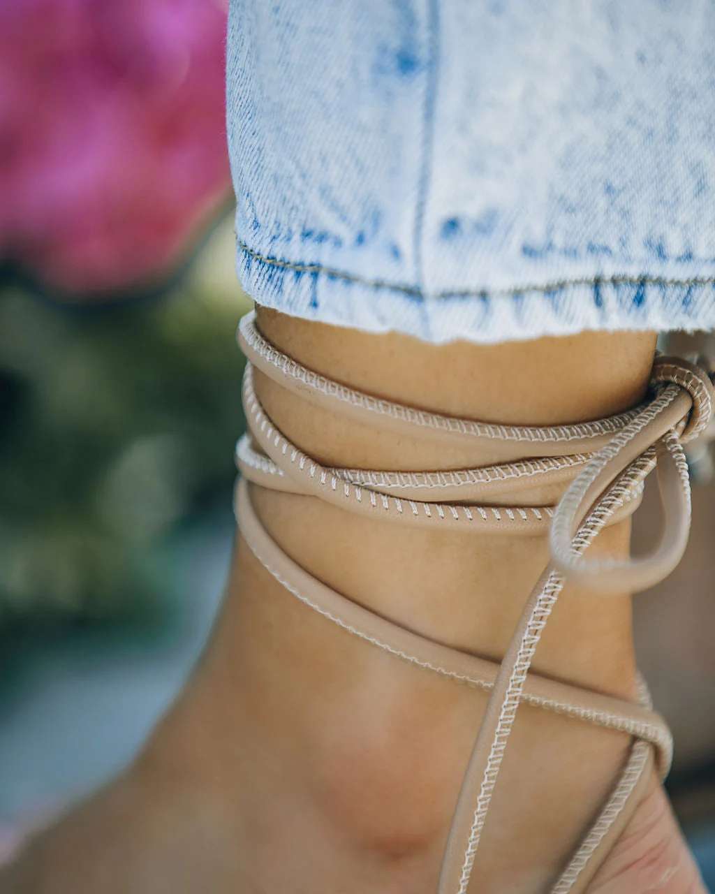 Bella Faux Leather Strappy Kitten Heel - Image 3