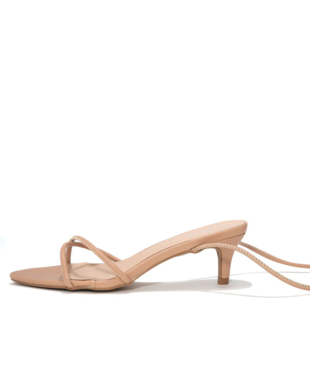 Bella Faux Leather Strappy Kitten Heel - Image 5