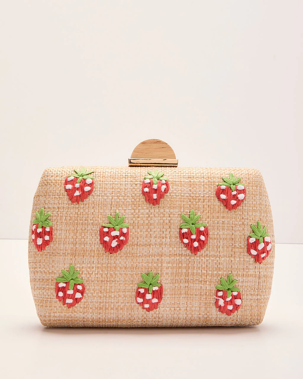 Berry Bliss Embroidered Strawberry Clutch - Image 3