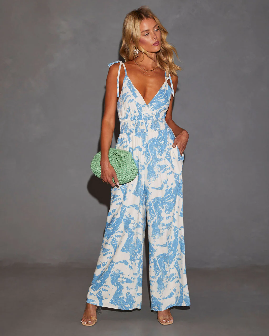 Celestia Elastic Waist Pocketed Jumpsuit - Image 6