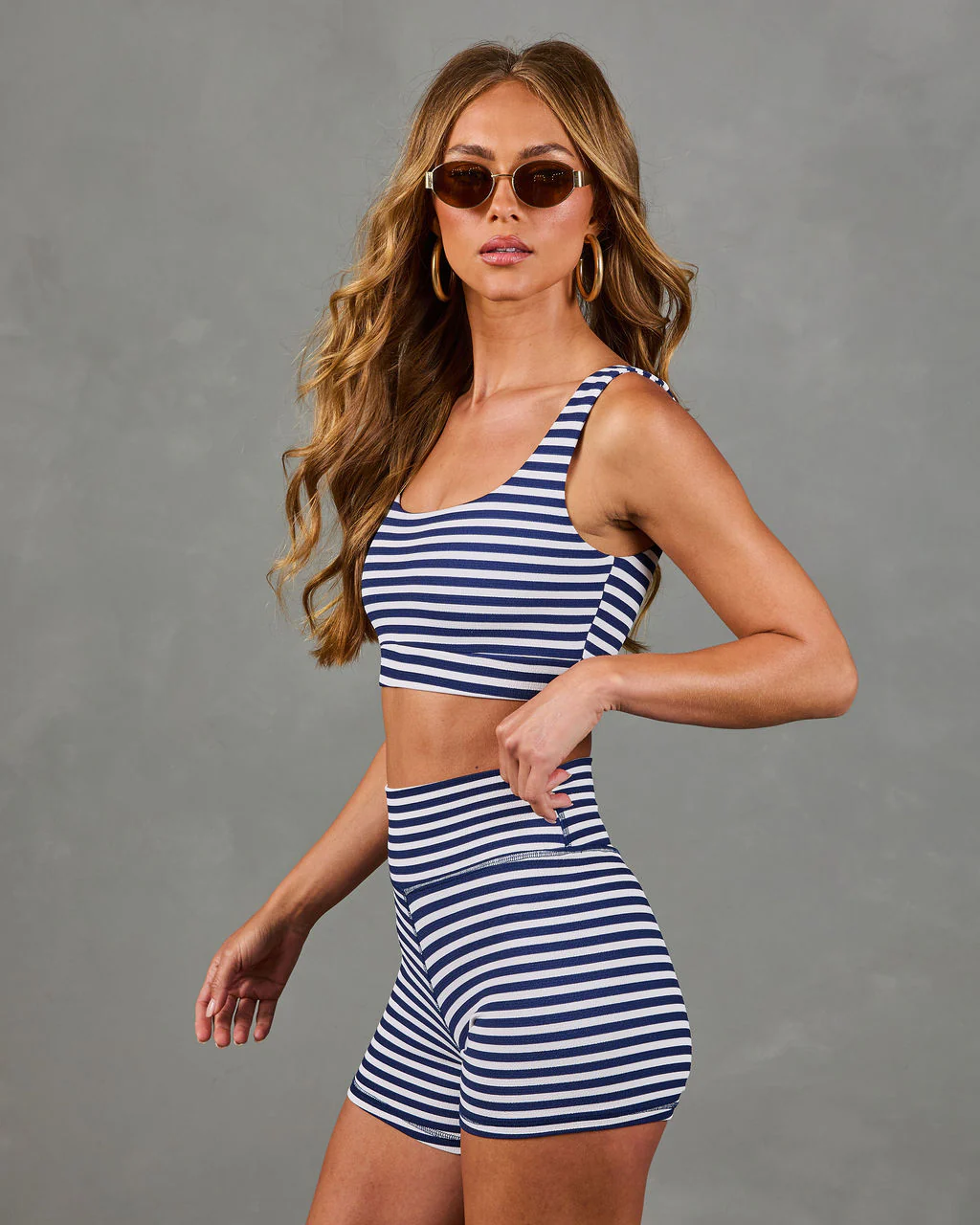 Chic Dash Striped Sports Bra - Image 3