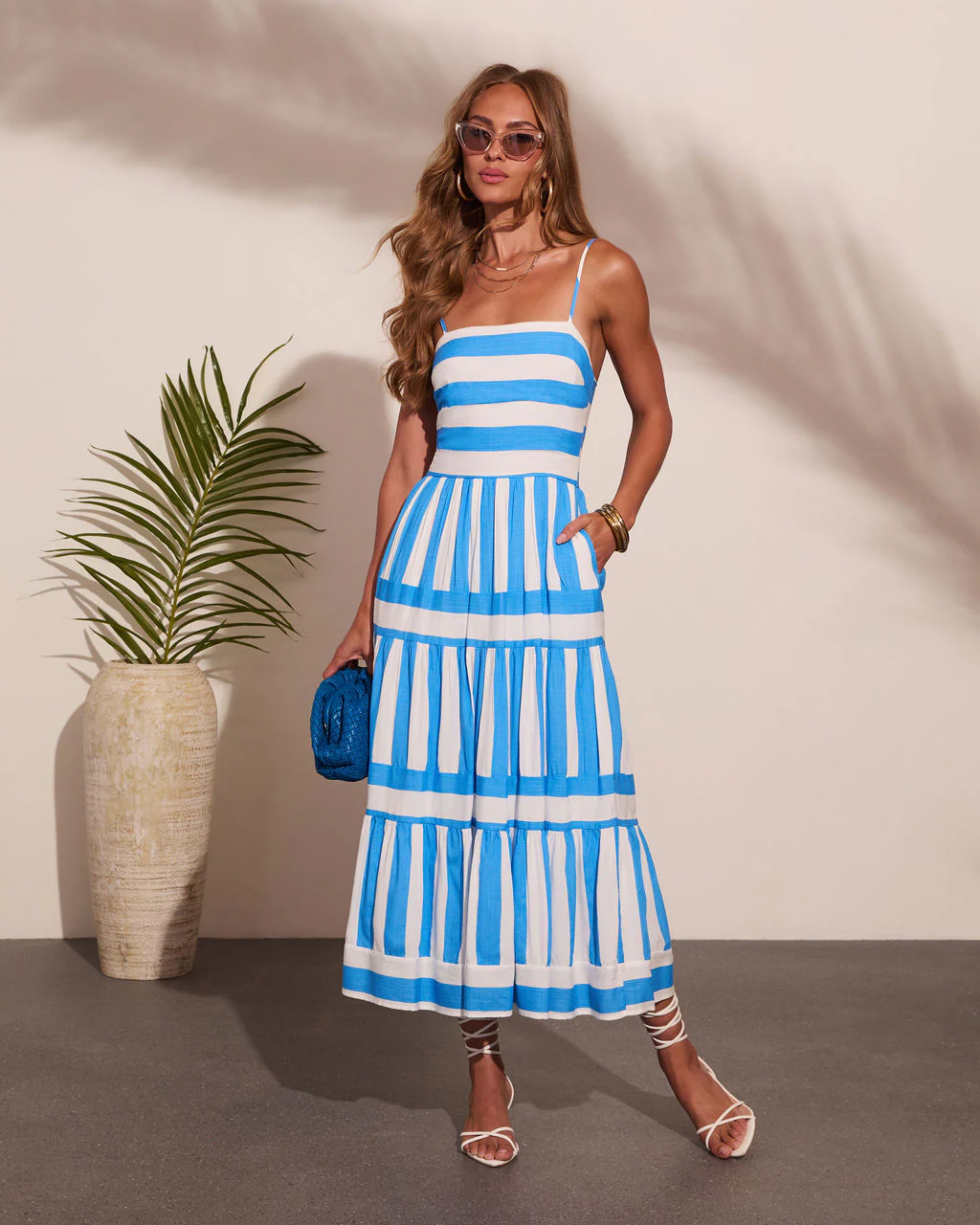 Chic Getaway Striped Maxi Dress - Image 6