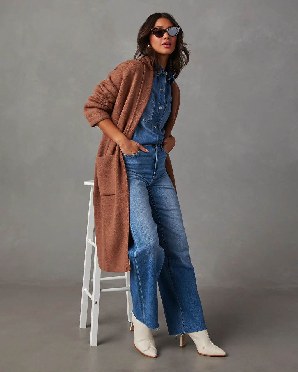 Coletti Longline Open Front Duster - Image 2