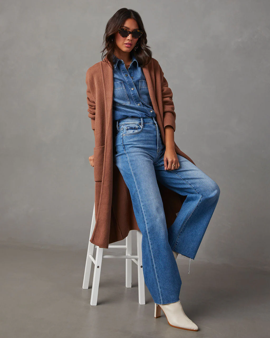 Coletti Longline Open Front Duster - Image 5
