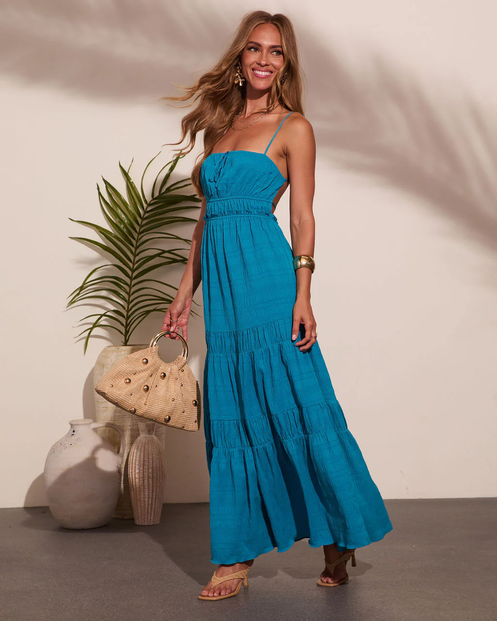 Dewdrop Tiered Maxi Dress - Image 3