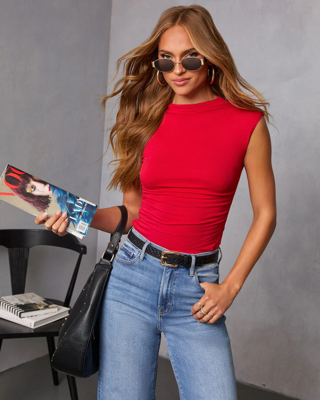 Dylan Cropped Mock Neck Top - Image 25
