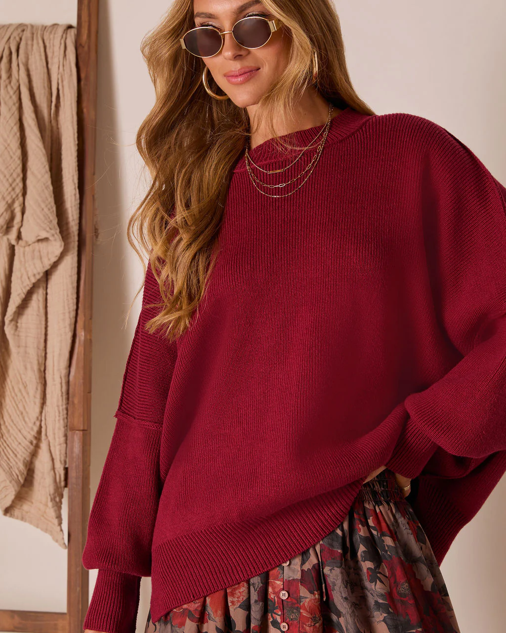 Elouise Knit Oversized Pullover Sweater - Image 67