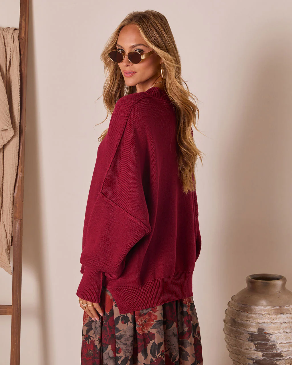 Elouise Knit Oversized Pullover Sweater - Image 70