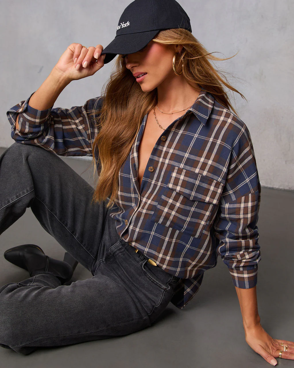 English Ivy Plaid Button Down Top - Image 6