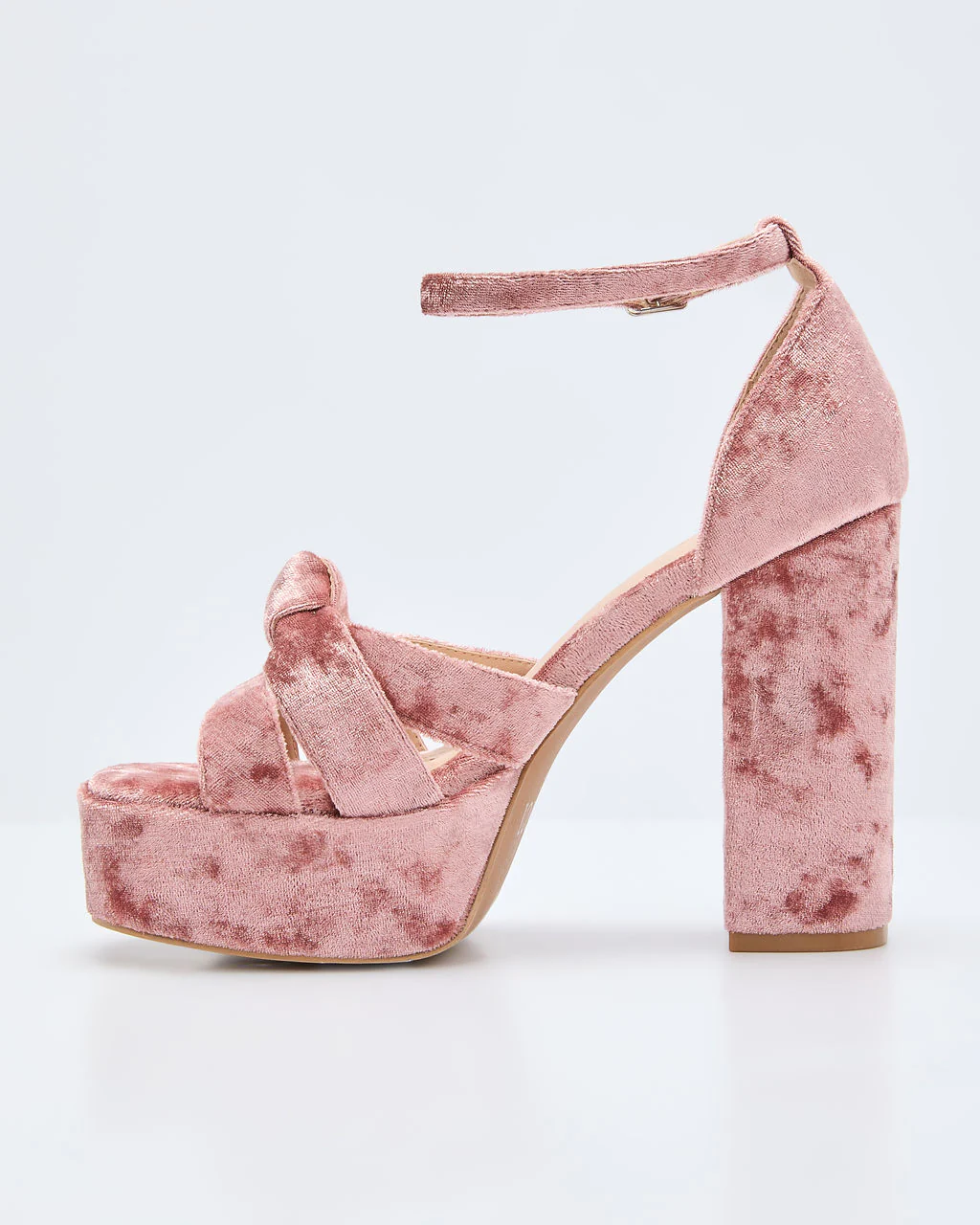Evening Proper Velvet Platform Heels - Image 17