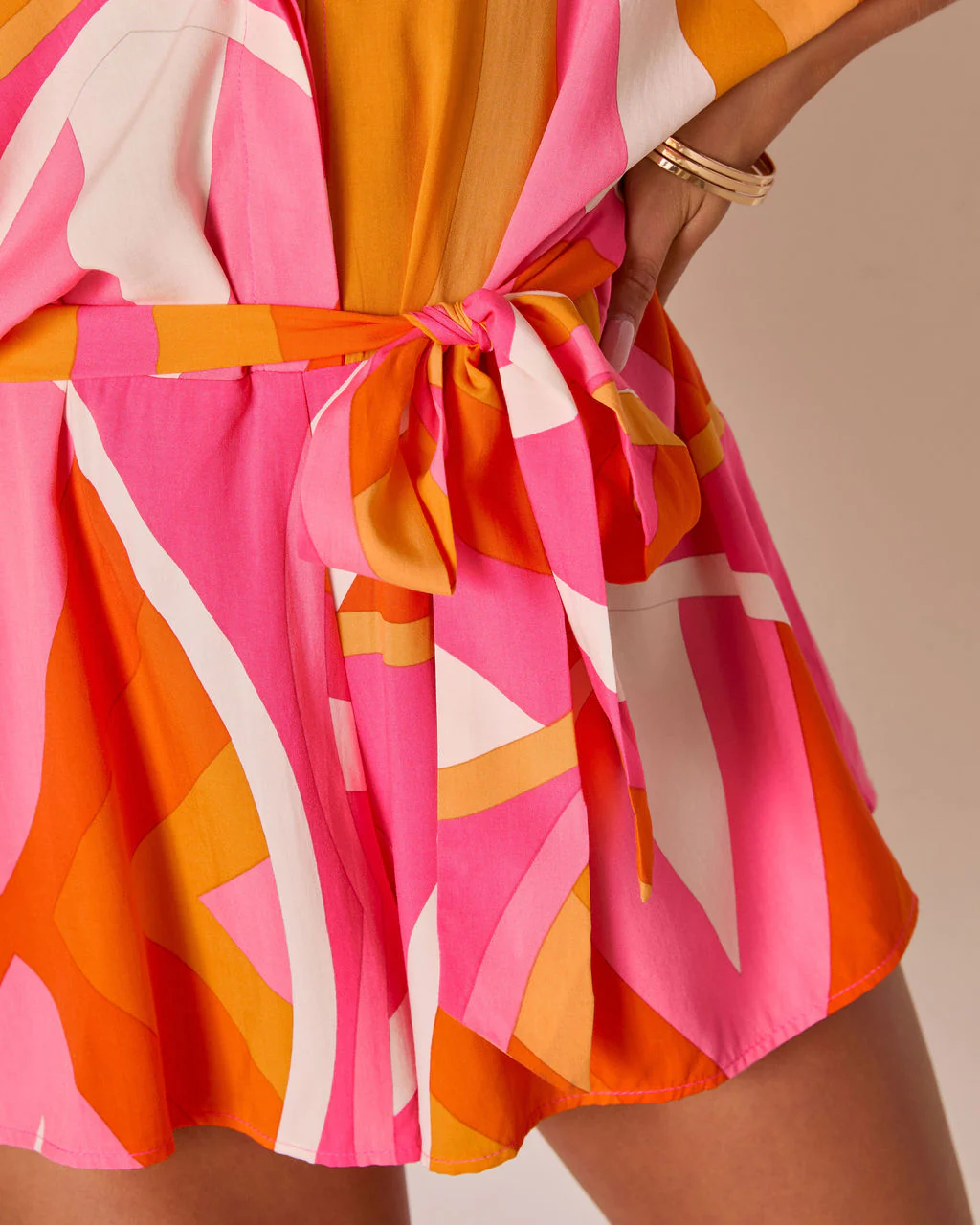 Glow Hour Waist Tie Romper - Image 12