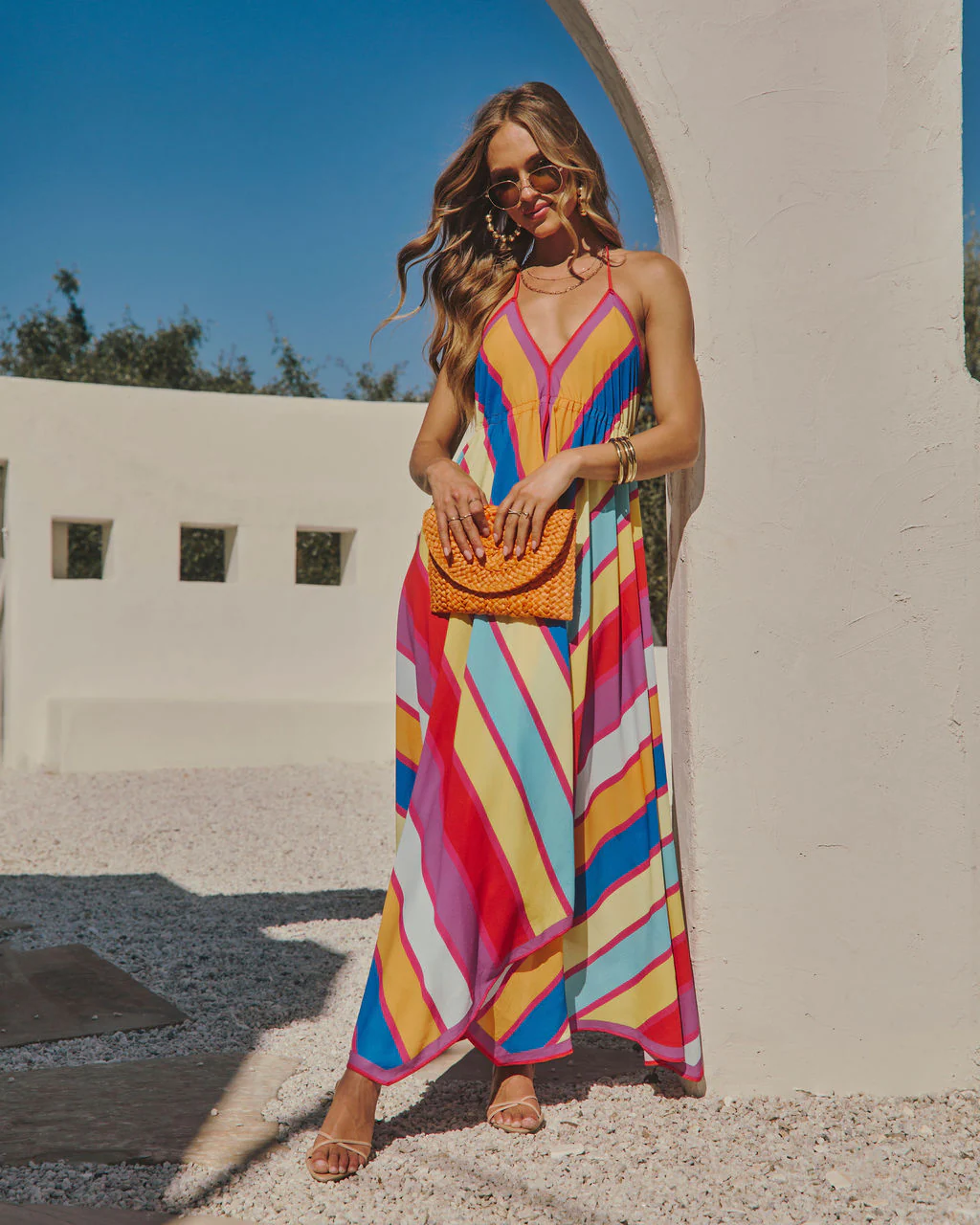 Grasse Border Print Maxi Dress - Image 18