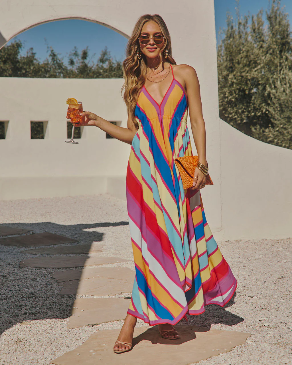 Grasse Border Print Maxi Dress - Image 19