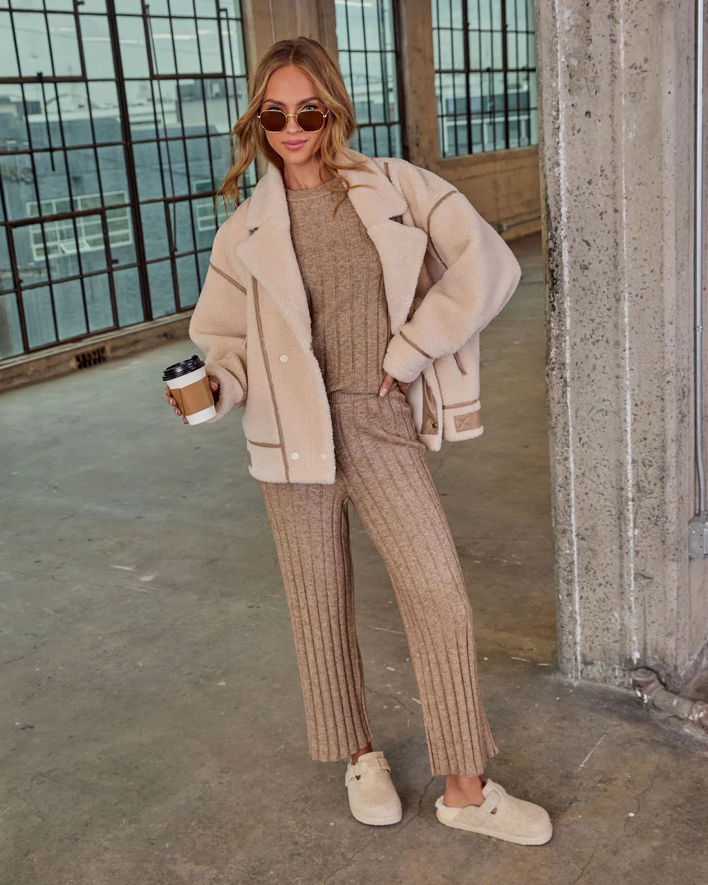 Homebody Hour Ribbed Knit Sweater - Image 8