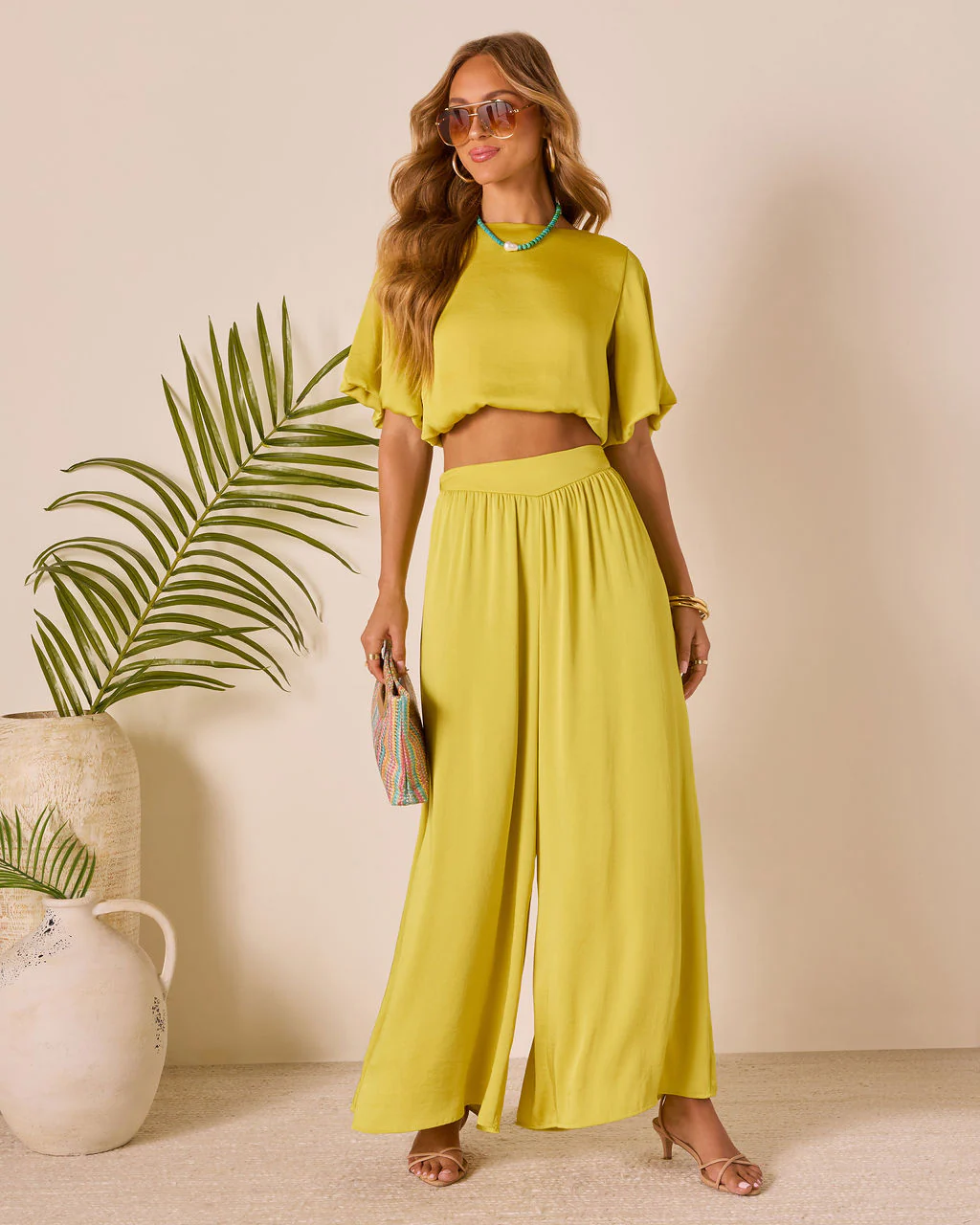Island Drift Satin Blouse - Image 4