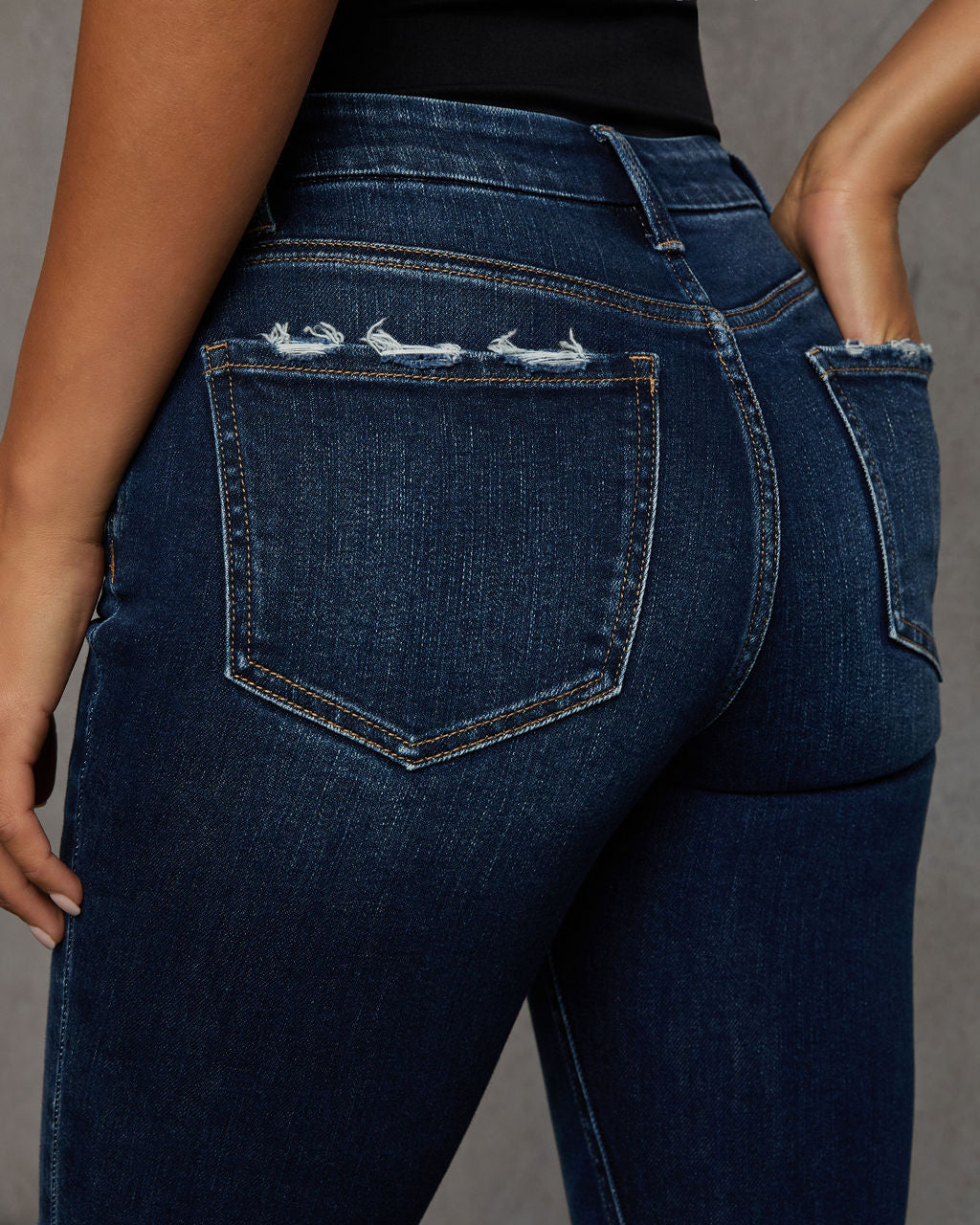 Jaylen Mid Rise Distressed Skinny Jeans - Image 6
