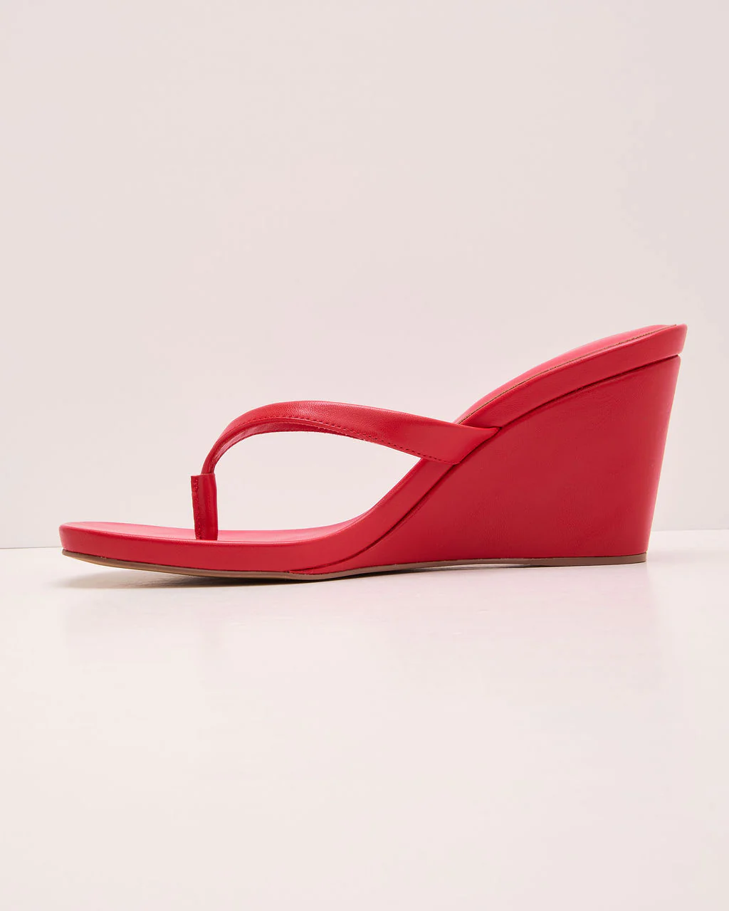 Joellen Vegan Leather Wedge Sandals - Image 3
