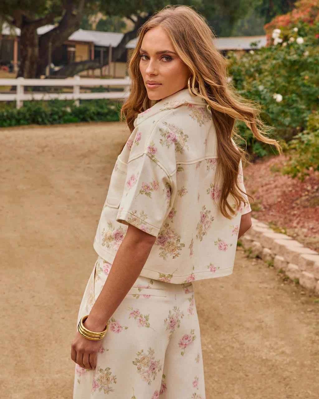 Junelle Floral Button Down Top - Image 4
