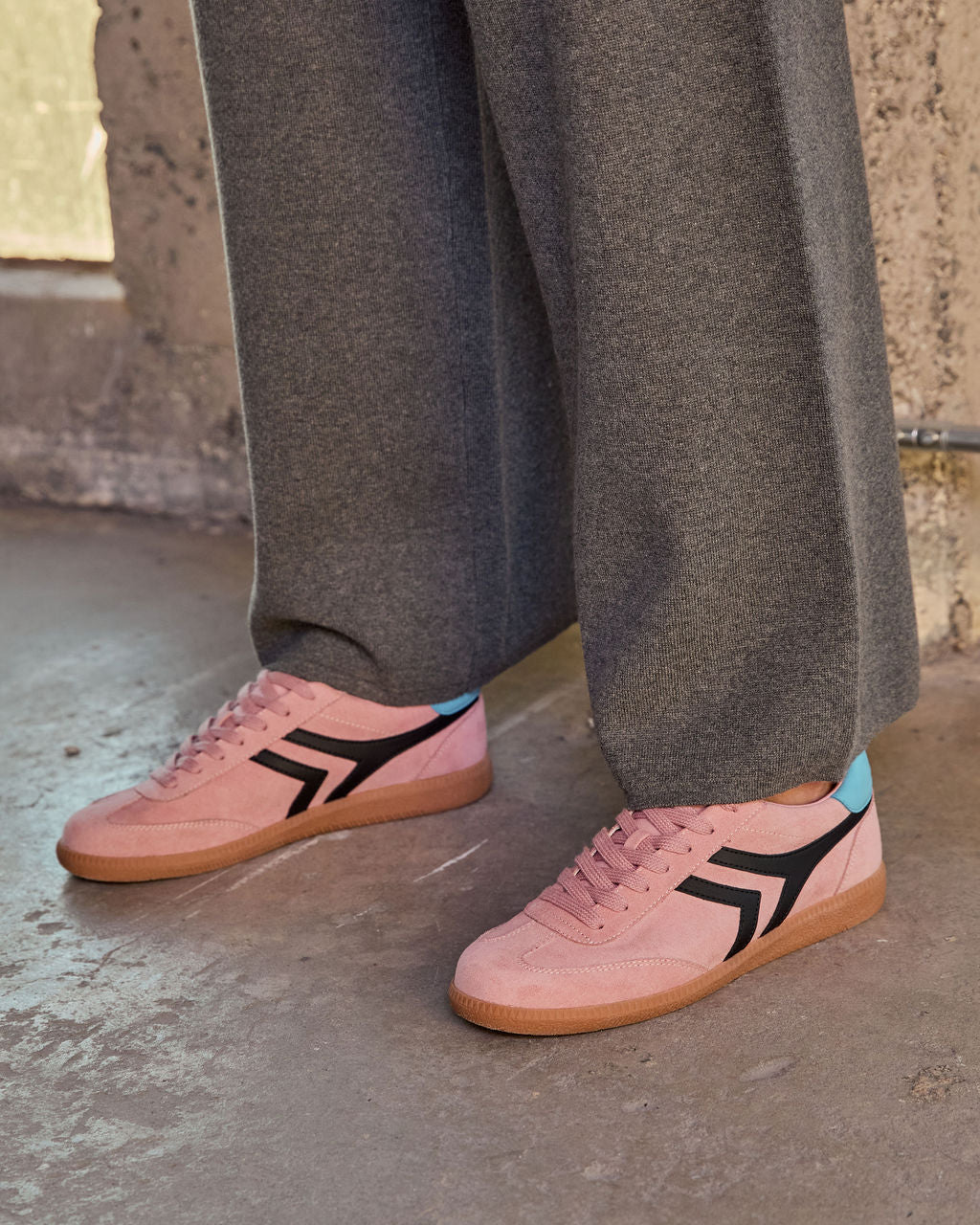 Lorilai Faux Suede Lace Up Sneakers - Image 11