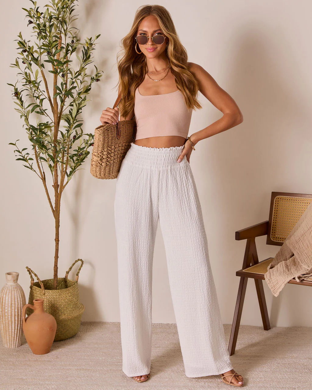 Magen Relaxed Wide Leg Pants - Image 11