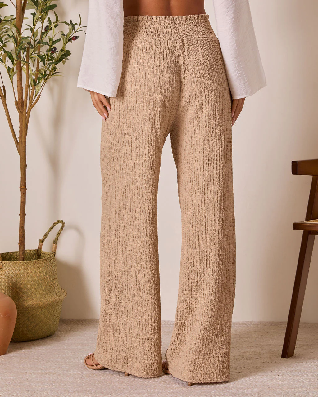 Magen Relaxed Wide Leg Pants - Image 4