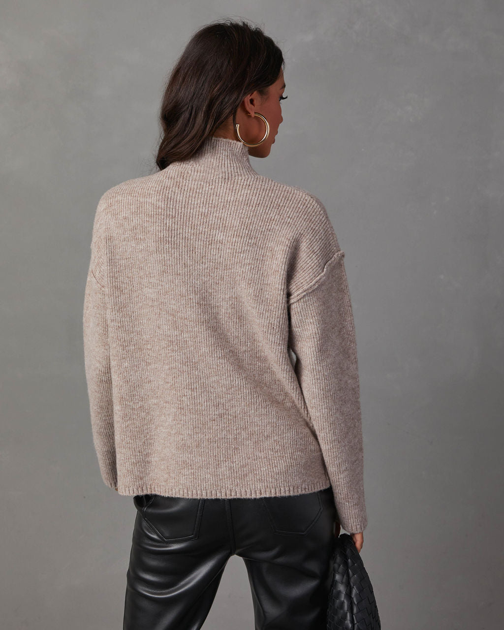 Malia Mock Neck Seamed Sweater - Image 16