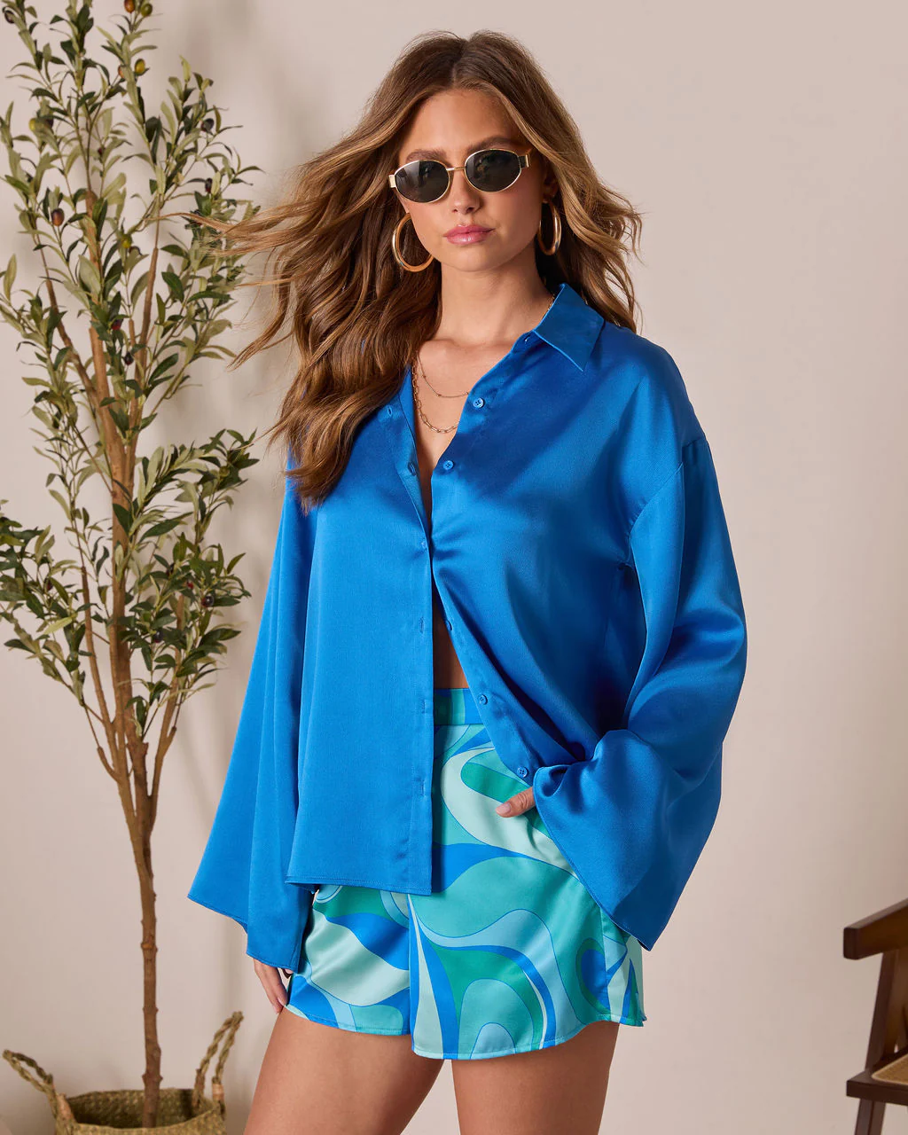 Marenna Long Sleeve Button Down Top - Image 3