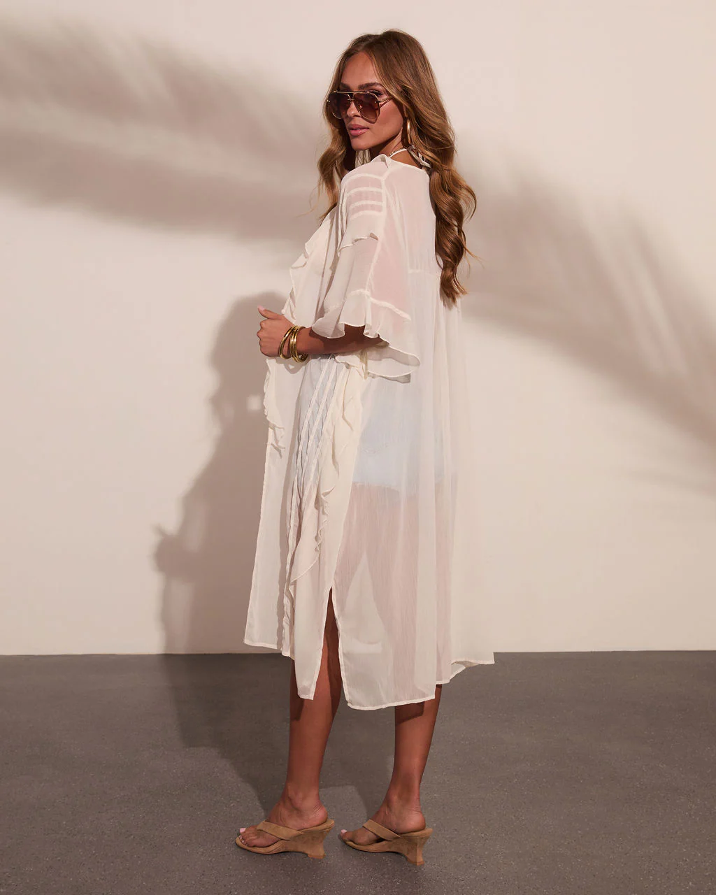 Melisse Ruffle Trim Tunic Top - Image 16