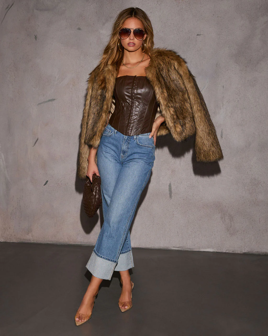 Modern Muse Strapless Leather Top - Image 11