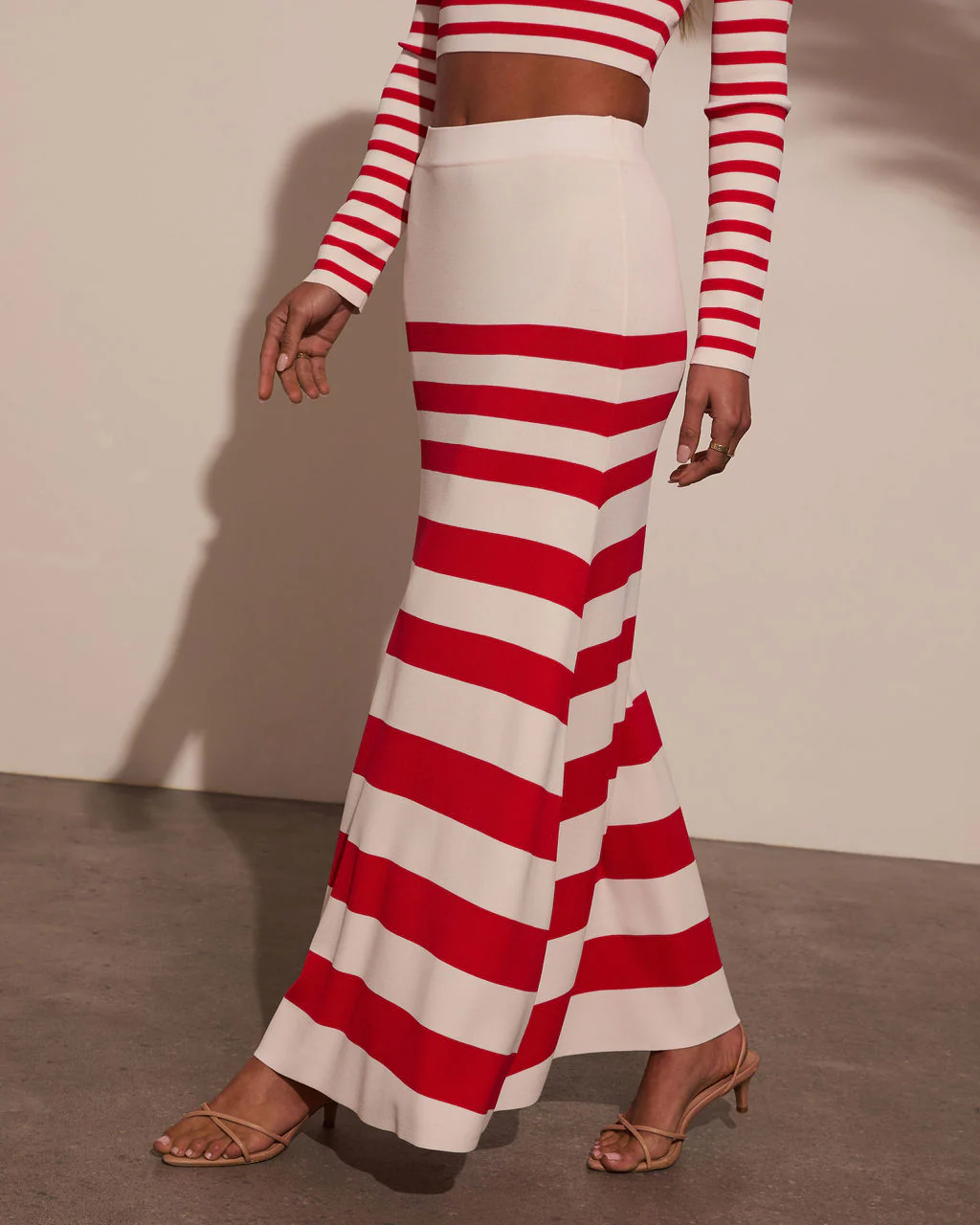 Montez Striped Maxi Skirt - Image 4