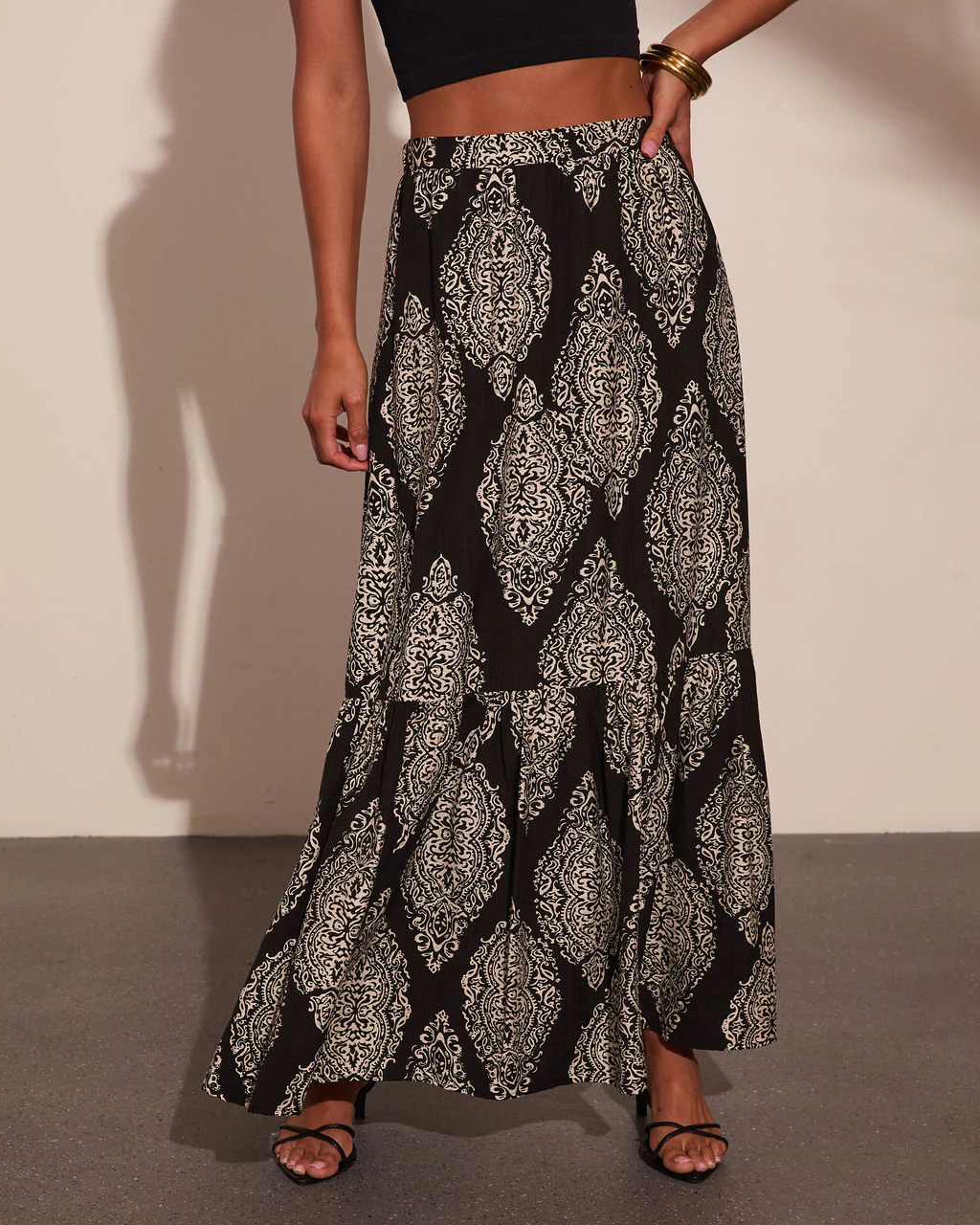 Nomad Soul Abstract Maxi Skirt - Image 2