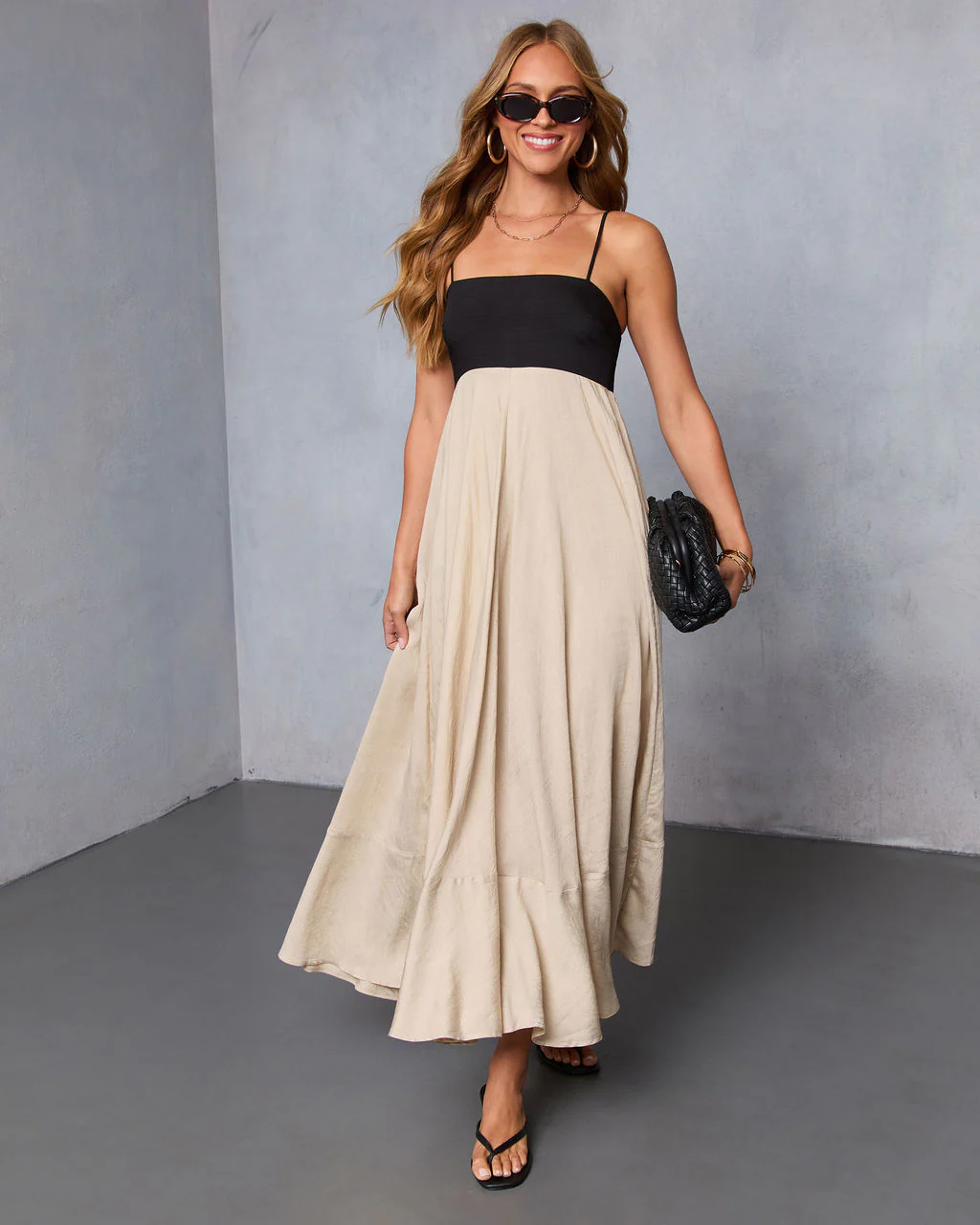 Norrah Colorblock Empire Maxi Dress - Image 5