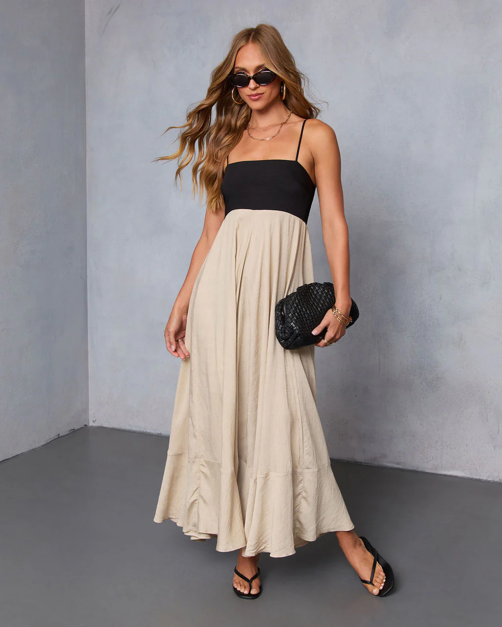 Norrah Colorblock Empire Maxi Dress - Image 6