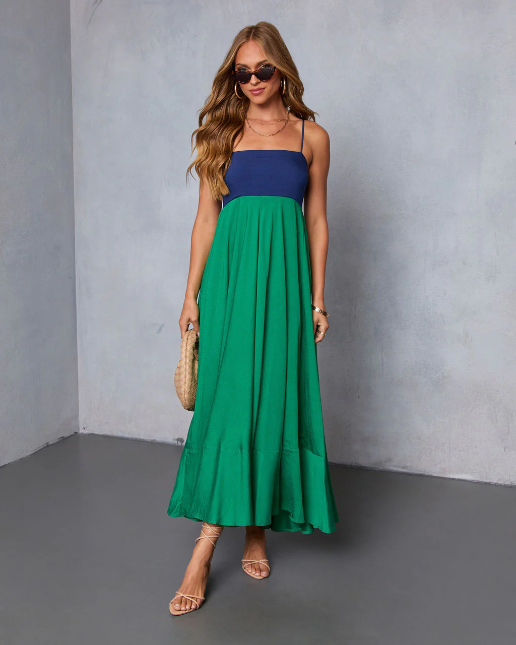 Norrah Colorblock Empire Maxi Dress - Image 7