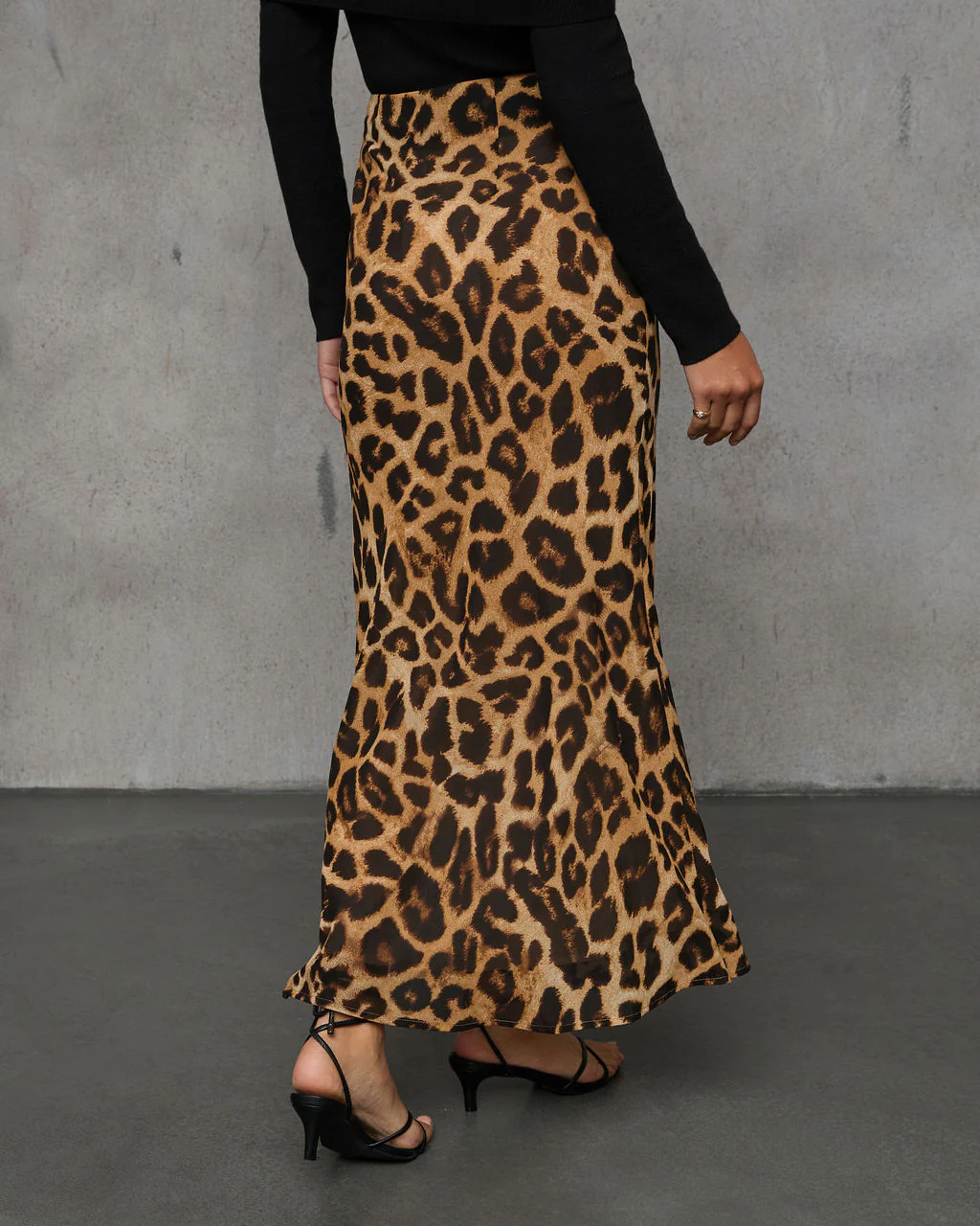 Off The Clock Animal Print Maxi Skirt - Image 4
