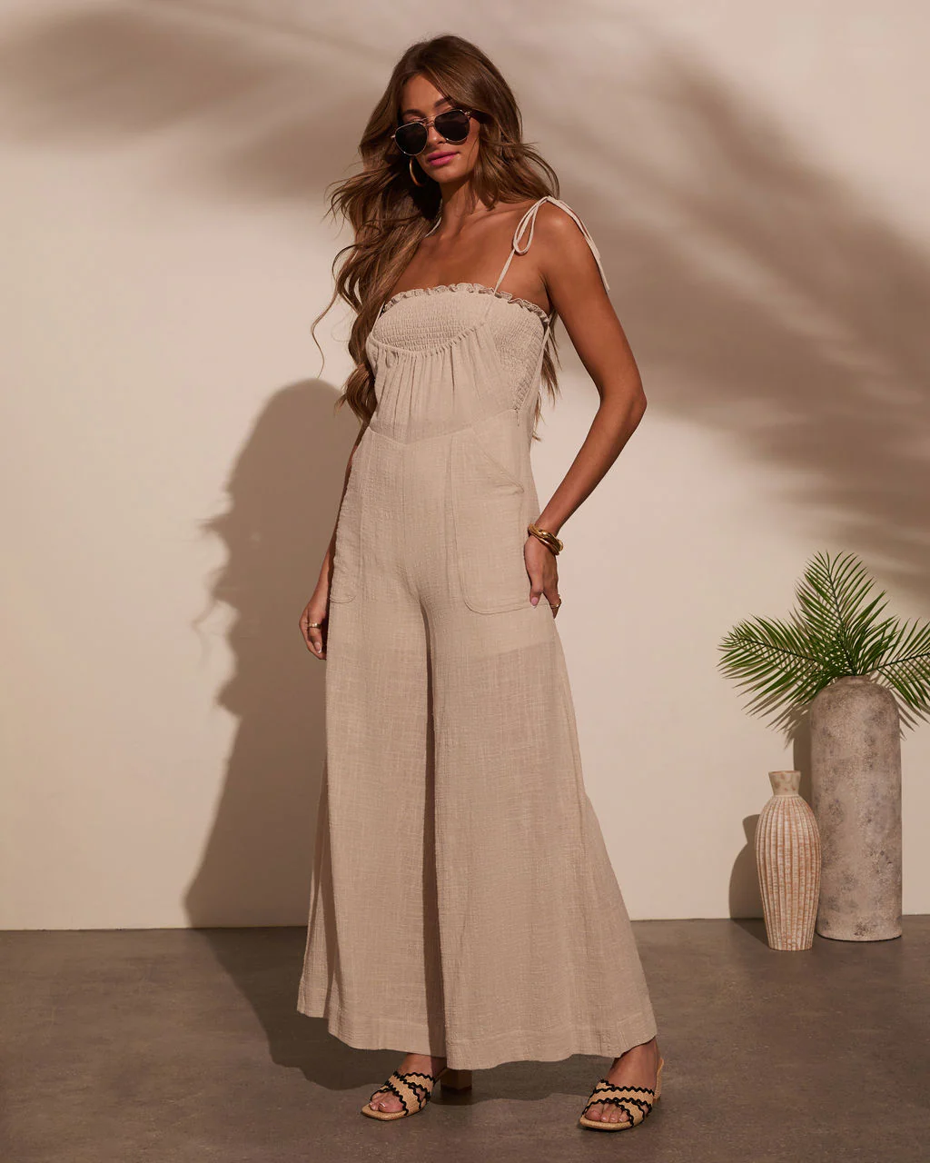 Paradise Pause Smocked Bust Jumpsuit - Image 9