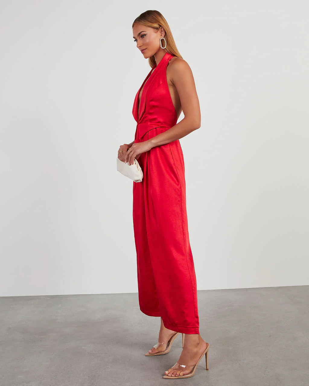 Reeves Satin Halter Jumpsuit - Image 18