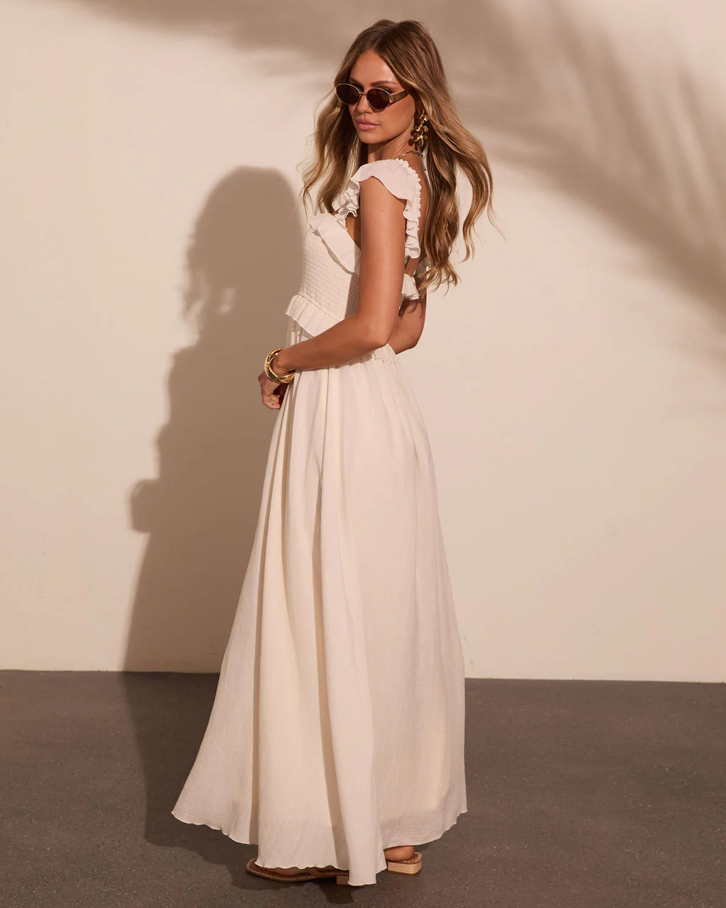 Resort Romance Ruffle Trim Maxi Dress - Image 10