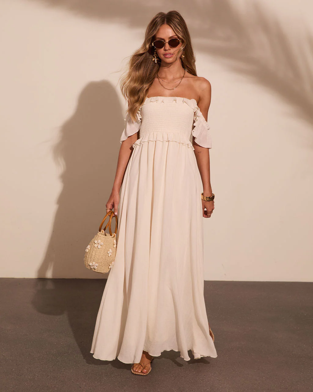 Resort Romance Ruffle Trim Maxi Dress - Image 7