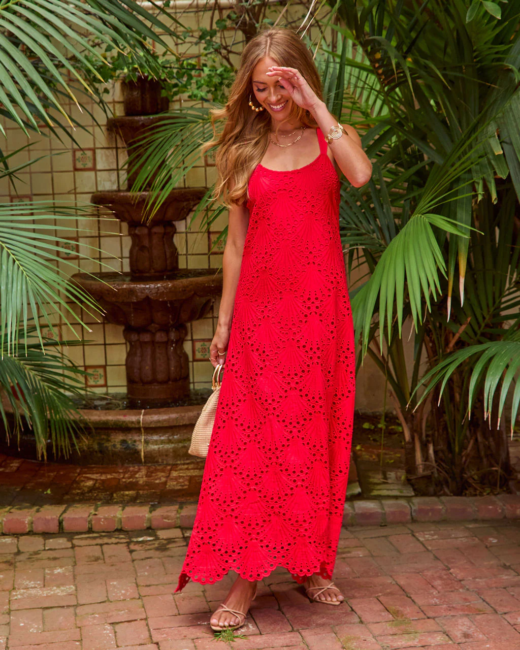 Ritual Moment Cotton Eyelet Maxi Dress - Image 3