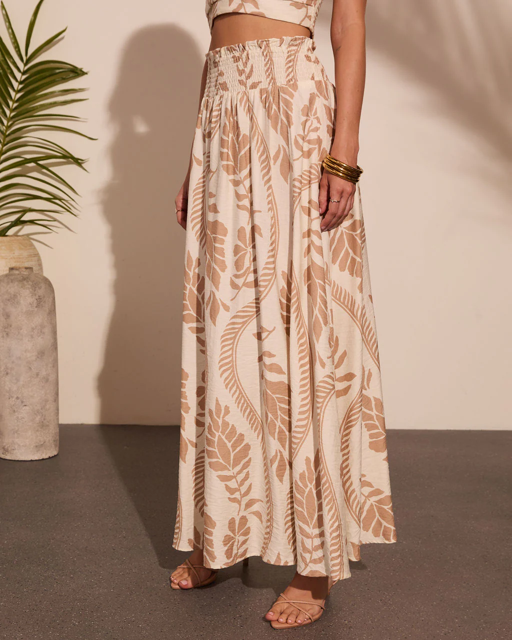 Riviera Whimsy Tropical Print Maxi Skirt - Image 3