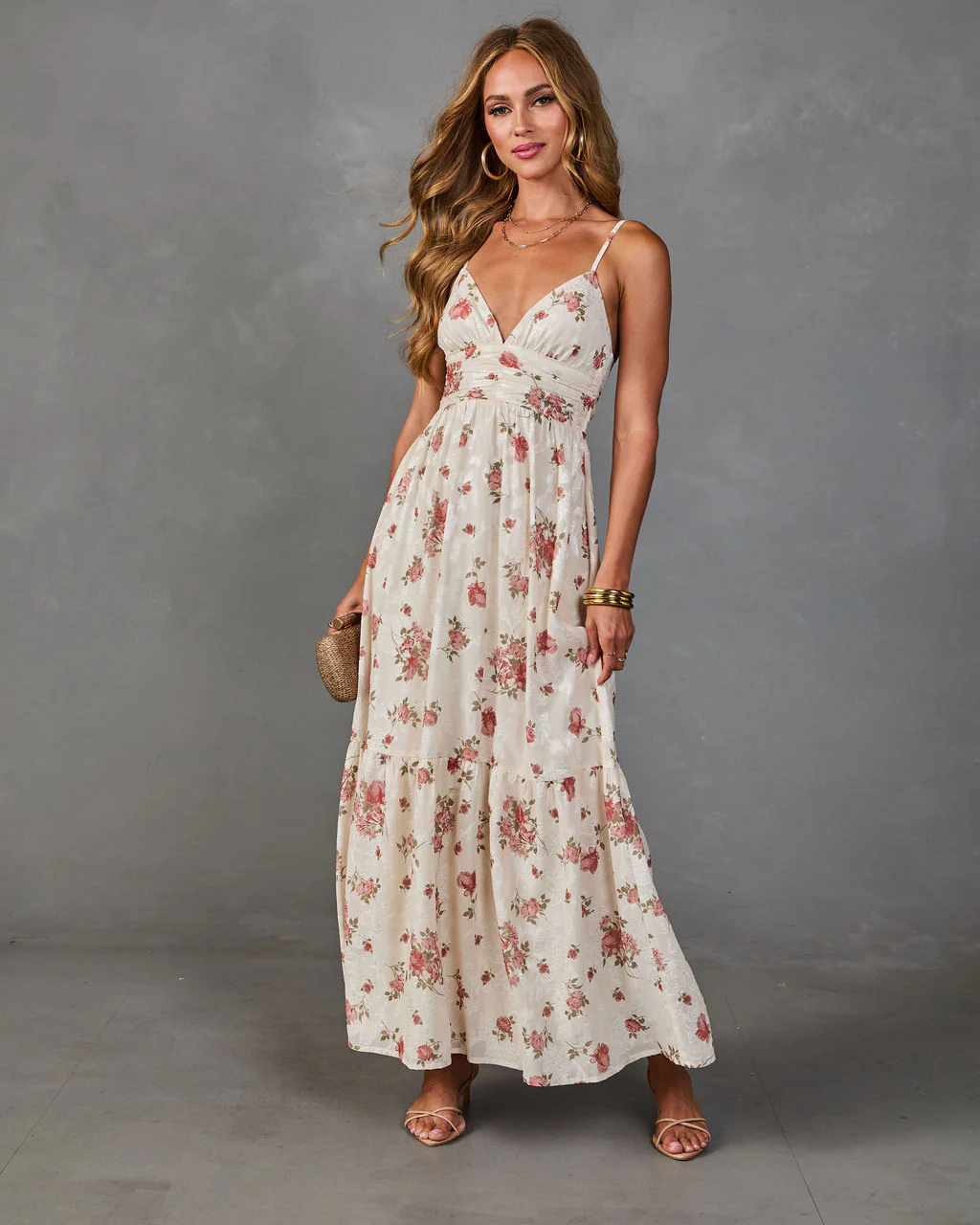 Rosy Cheers Floral Maxi Dress - Image 6