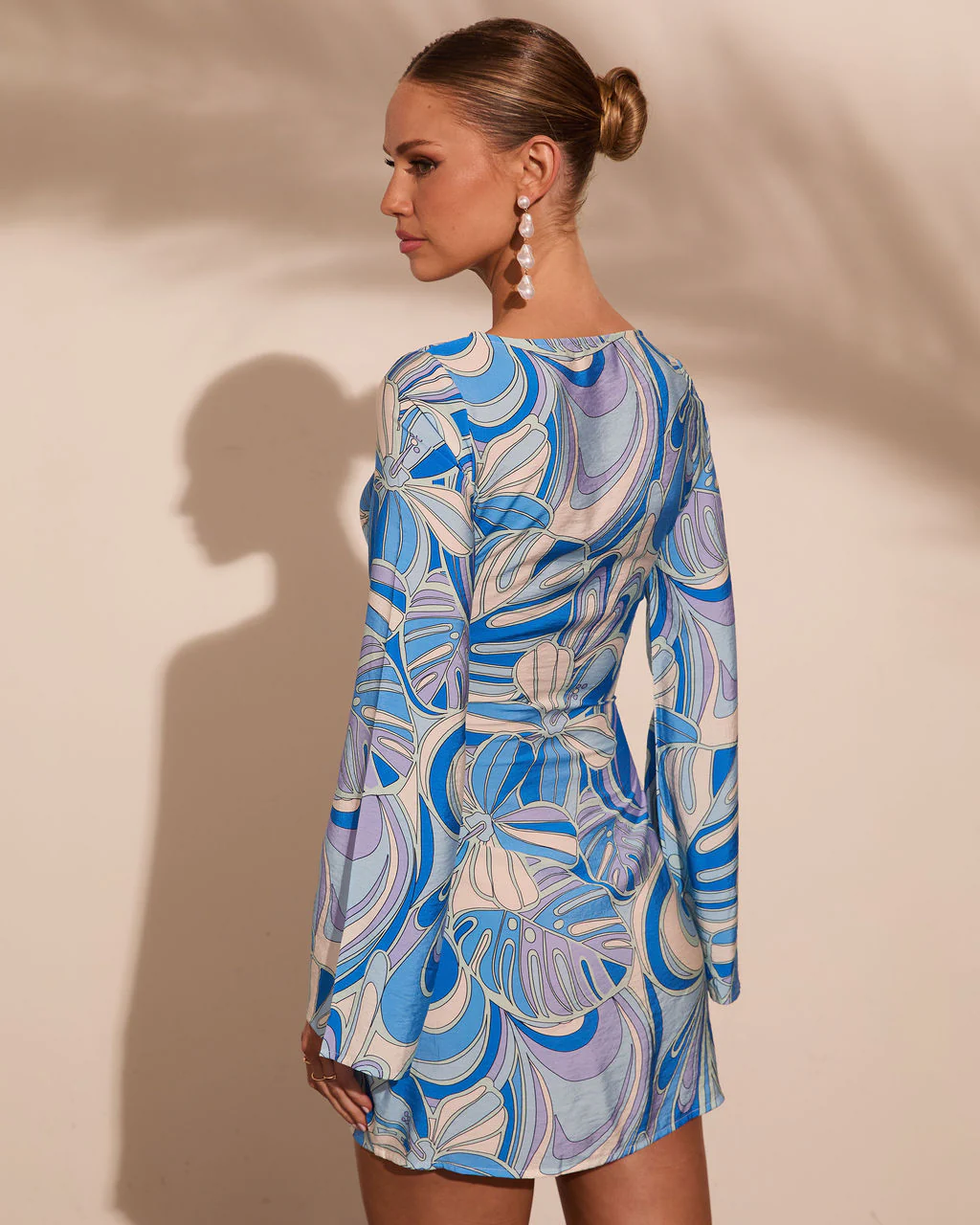Saltwater Society Abstract Mini Dress - Image 4