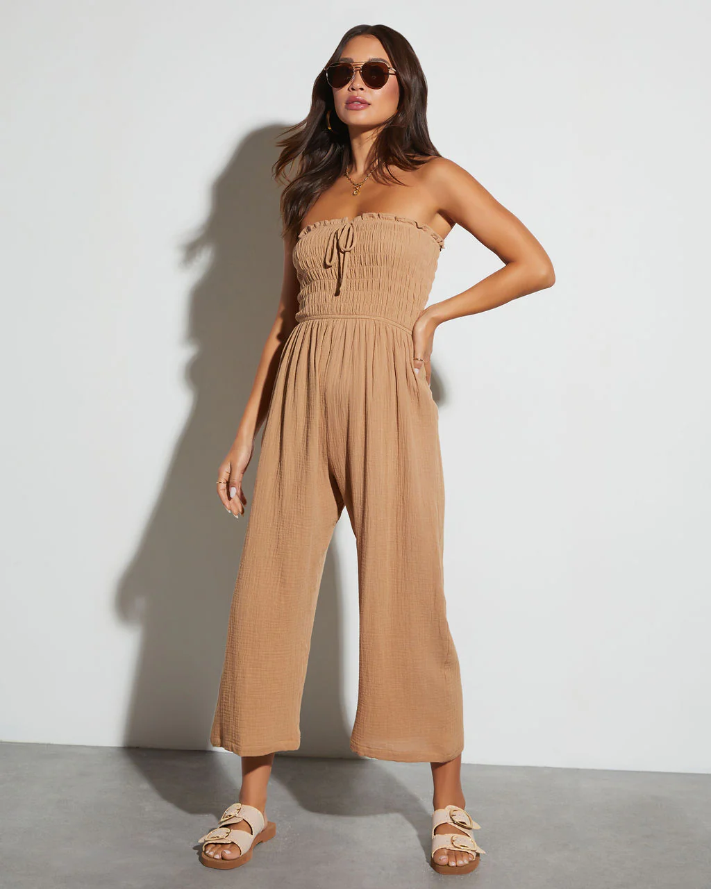 Sloane Strapless Fitted Waist Jumpsuit - Image 5