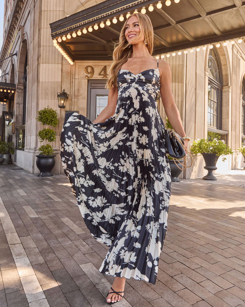 Soraya Printed And Pleated Maxi Dress - Image 5